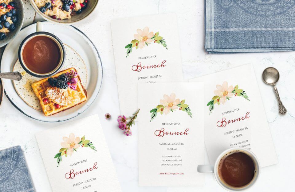 Brunch party invitation ideas